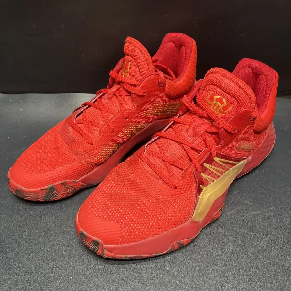 Adidas D.O.N. Issue 1 Iron Spider Marvel Red Gold Men's Size 13 EG0490 Spiderman